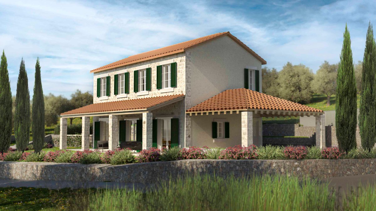 3 Building Plots for Villas, One with a Permit, Mrkovi, Luštica